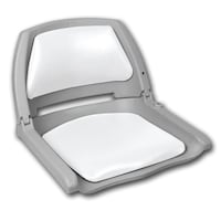 Siège moulé et pliant pour bateau de pêche Leopard avec coussins de qualité marine, 16 po H x 20 po la x 19 po P Front_Angled_Right