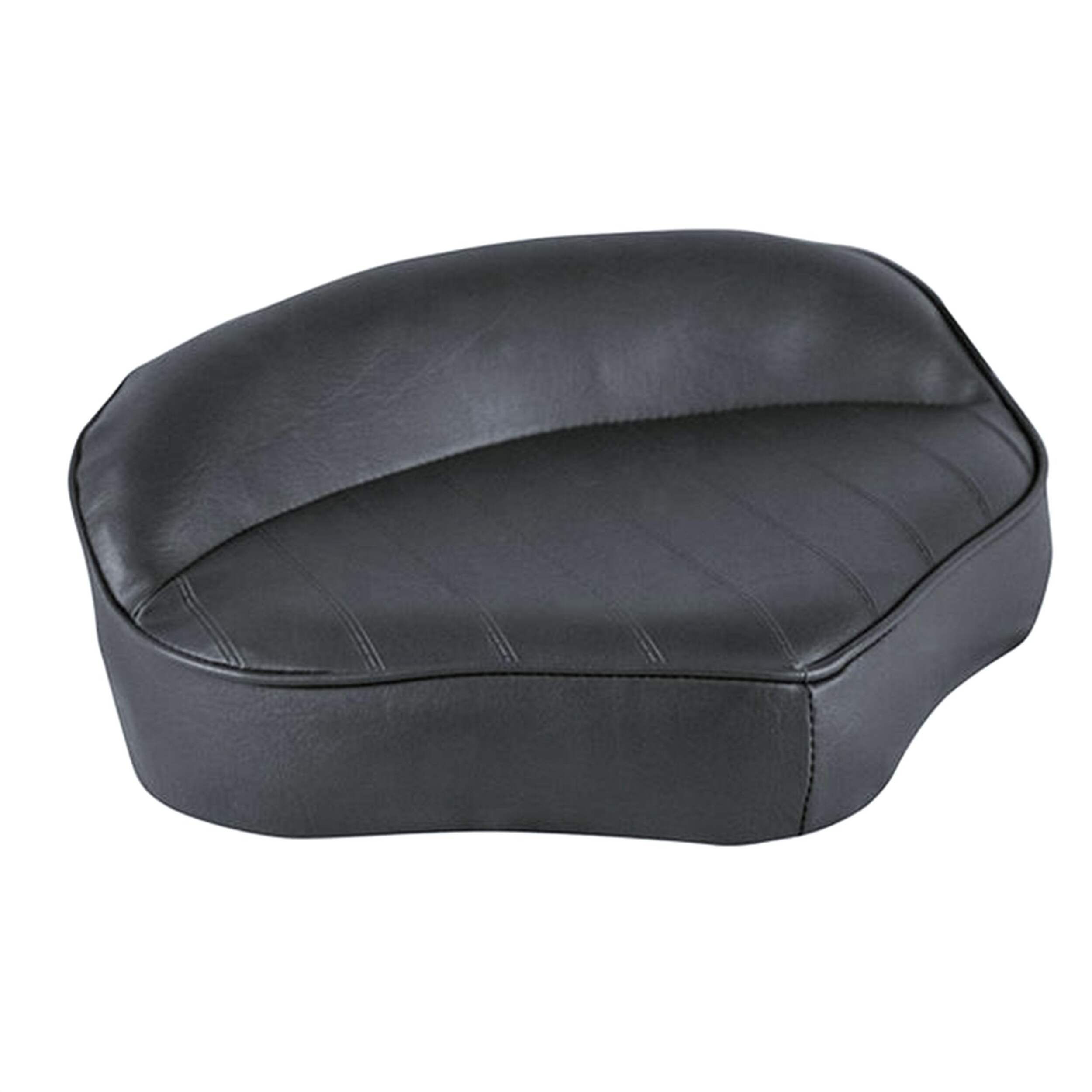 Siège de plateforme pliable pour lancer en vinyle à dossier bas de qualité marine Leopard, 5 po H x 14 po la x 10 po P Front_Three_Fourths_Angled_Right