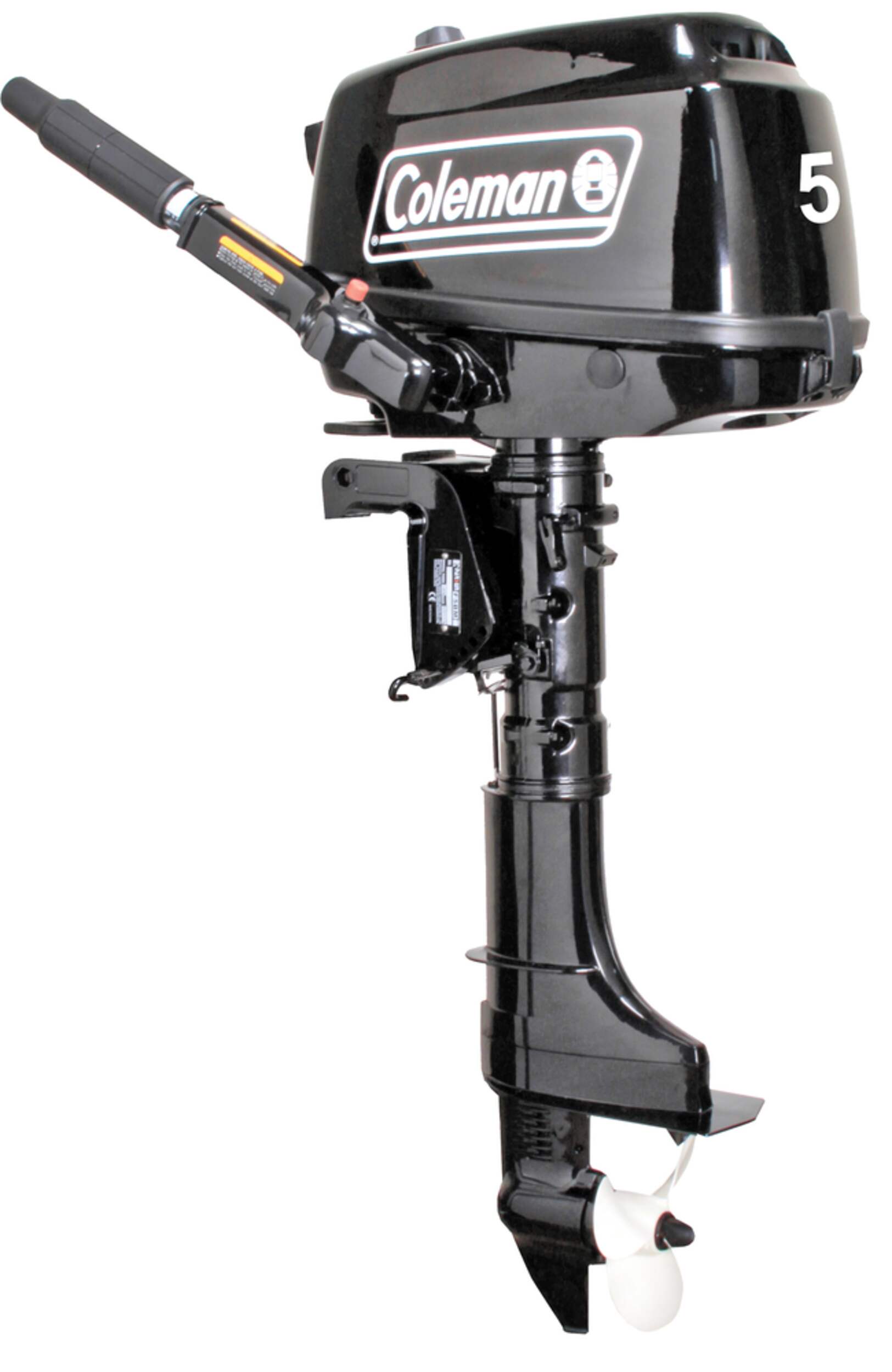 Coleman 5HP Outboard Motor Back_Angled_Left