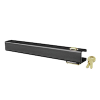 Invincible Marine Brass Boat Outboard Motor Lock, Black