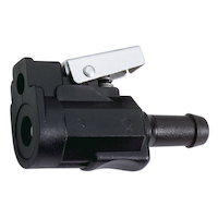 Quick-Connect Hose/Tank Fitting for Use with Mercury/Yamaha/Honda Engines Front_Three_Fourths_Angled_Left