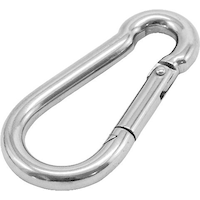 Invincible Marine Stainless Steel Safety Spring Hook, 5/16-in