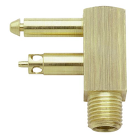Mercury Brass Gas Tank Fitting, Male NPT Thread, 1/4-in Front_Flat
