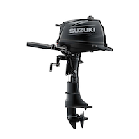 Suzuki Short Shaft Outboard Motor, 6 HP Side_Left
