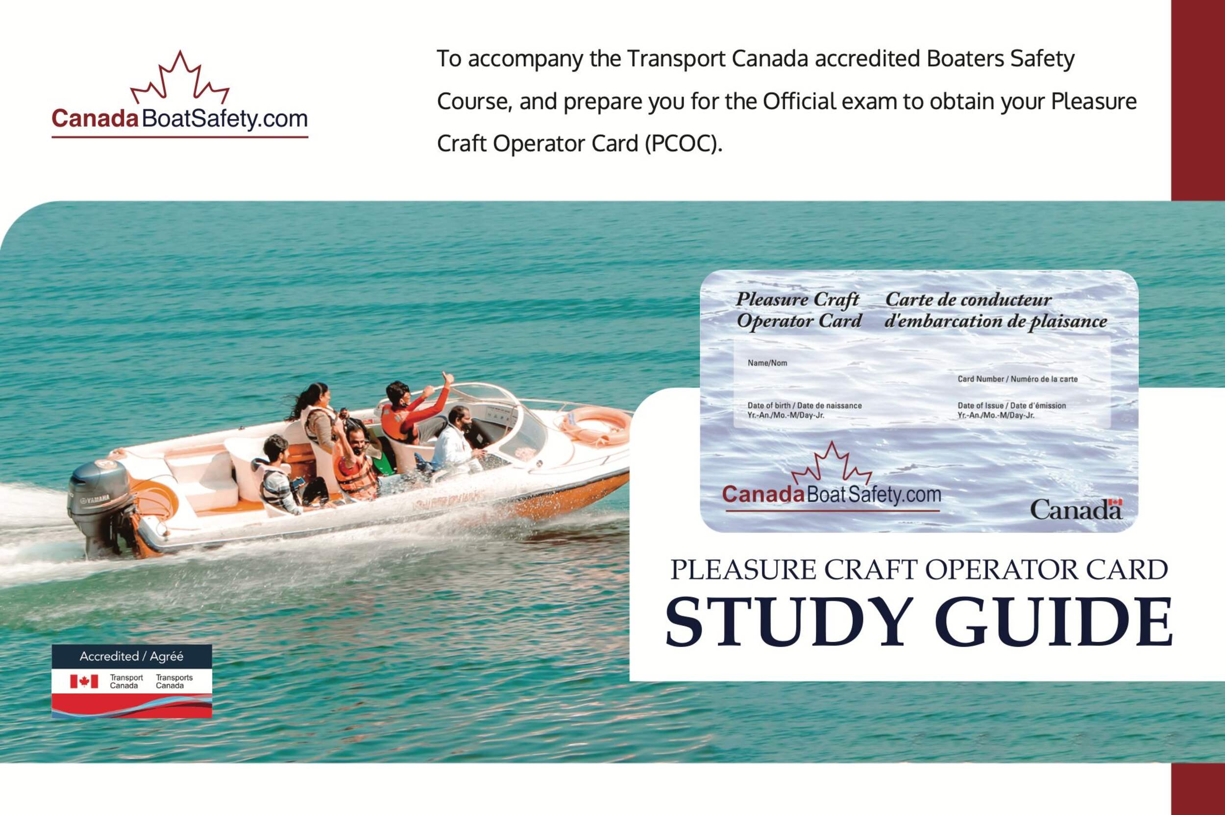Canada Boat Safety Study Guide, PCOC Study Guide, English Canadian Tire