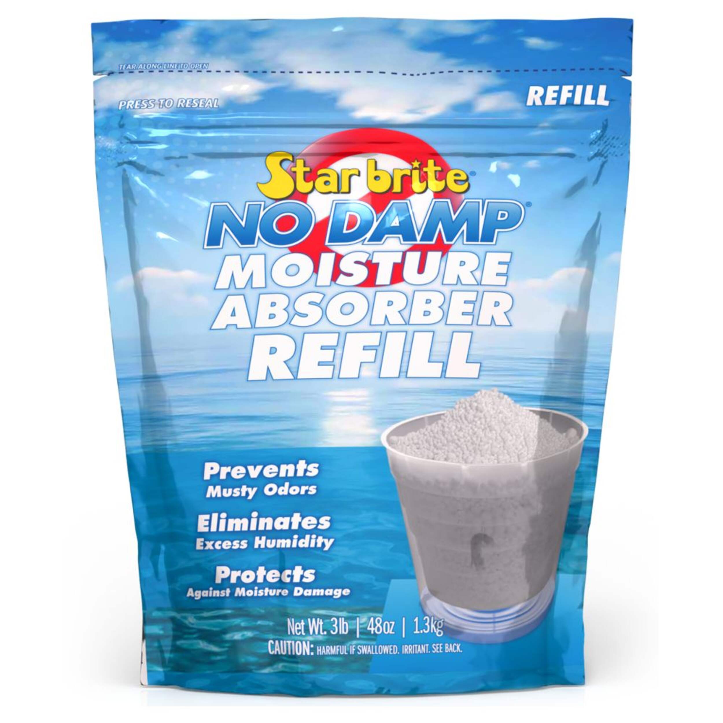 Star Brite No Damp Resealable Refill Bag for No Damp Dehumidifiers, 48-oz Front_Flat