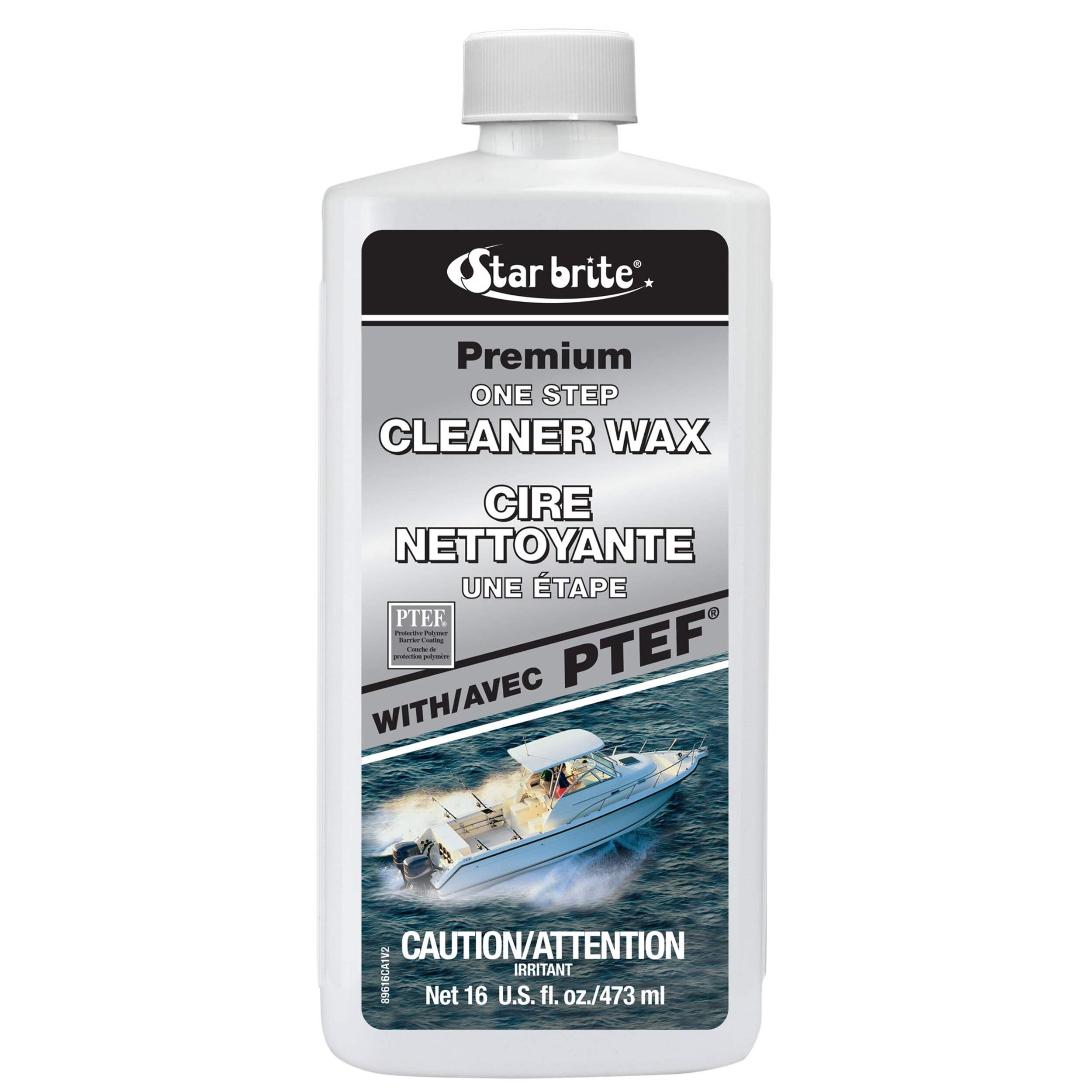 Star Brite Premium Cleaner Wax with UV Inhibitors, 16-oz Front_Flat