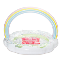 Glitter Rainbow Lake Inflatable Front_Flat
