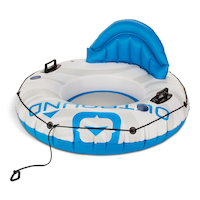 Outbound Inflatable Connectable River Tube, 1-Person, White/Blue, 51-in