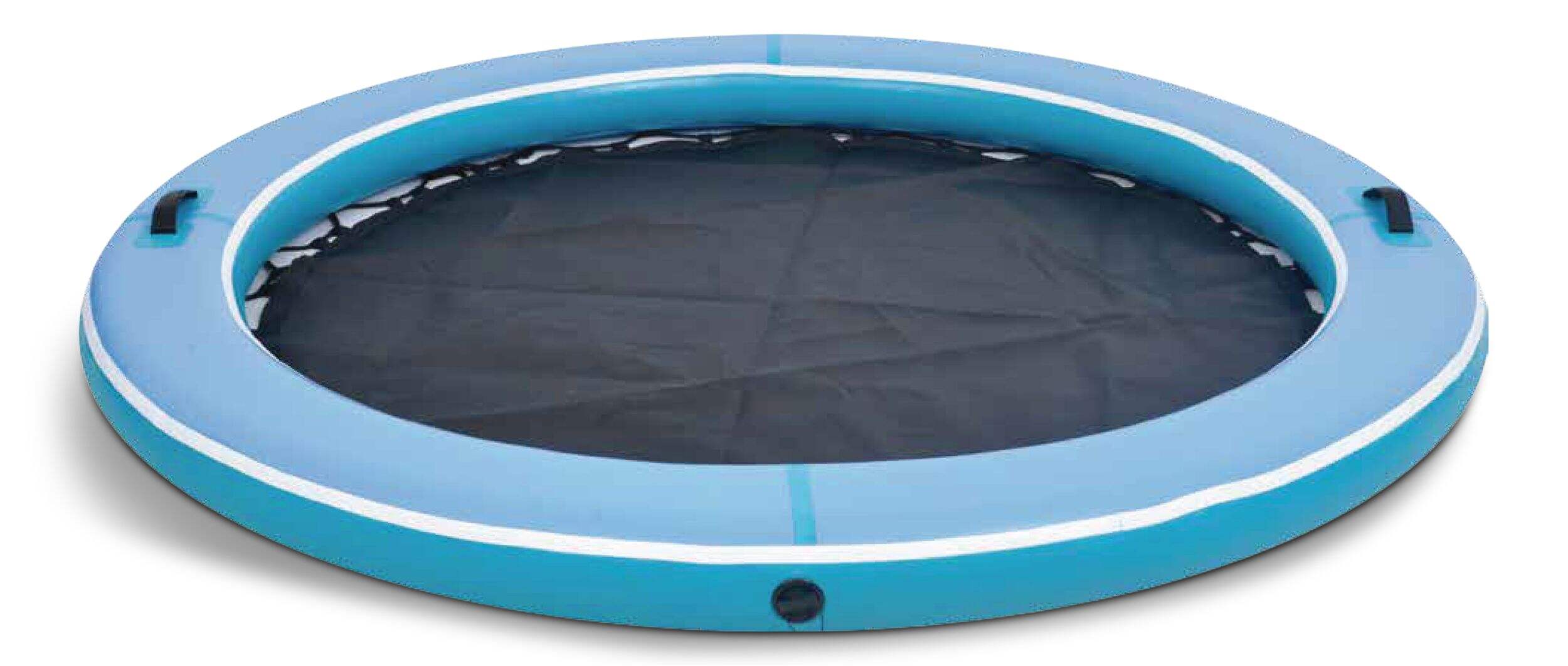 Drop Stich Party Island Lake Hammock Float Ring, 2-3 Person, Blue Overhead_Plunge