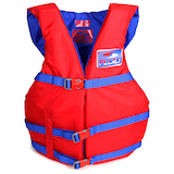 Fluid Adult Oversized PFD/Life Jacket, Red Front_Elevated