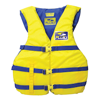 Fluid Universal Three-Belt PFD/Life Jacket, Yellow
