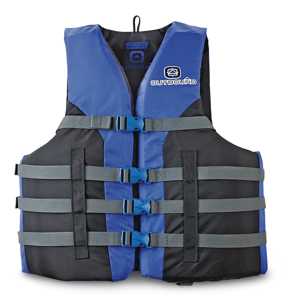 Outbound Adult 4Buckle PFD/Life Jacket, Assorted Sizes Canadian Tire