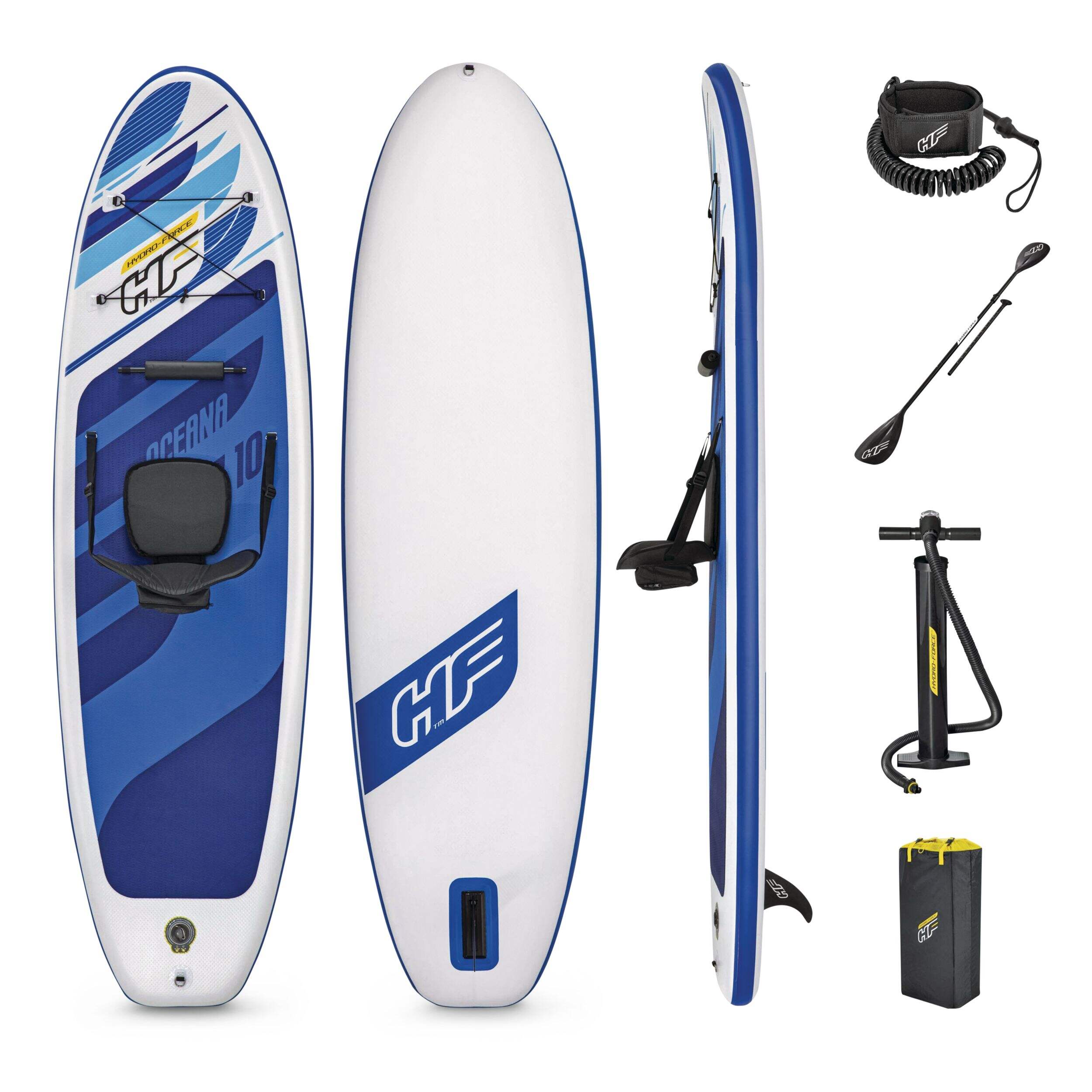 Bestway Hydro-Force Inflatable Stand Up Paddle Board/Kayak, 10-ft Composite_or_Mixed