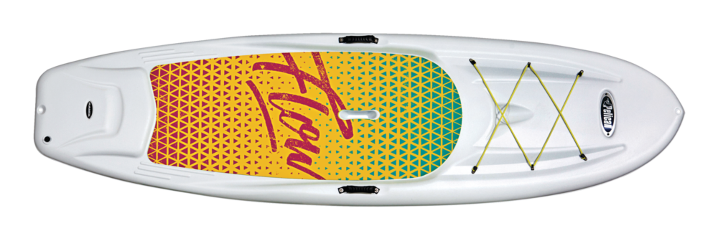 Pelican Flow 94 1Person Stand Up Paddle Board, White/Seafoam, 9.4ft