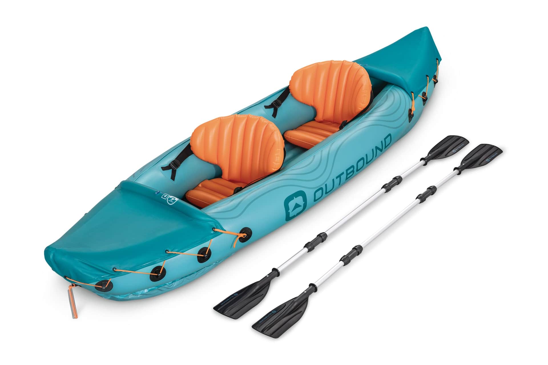 Kayak, 2-Person Inflatable Kayak Set with Aluminum Oars and High Output 2  Kayak Water Sports : : Sports & Outdoors