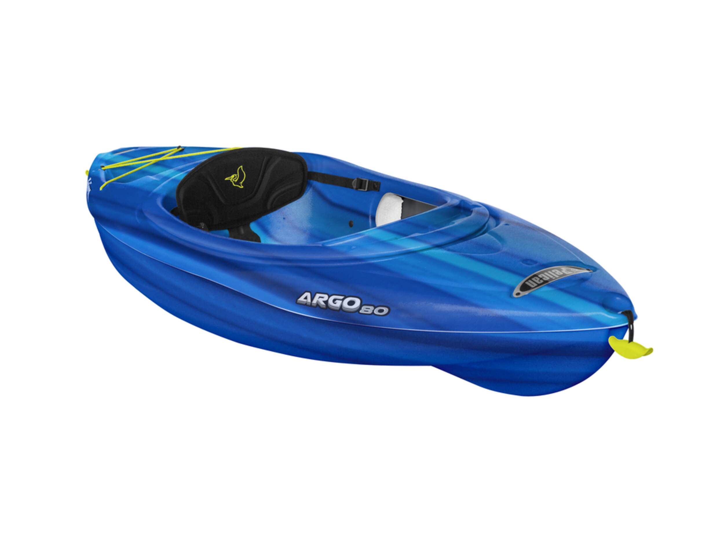 Pelican Argo 80 Sit-in 1-Person Kayak, Deep Blue, 7.9-ft Front_Three_Fourths_Angled_Right
