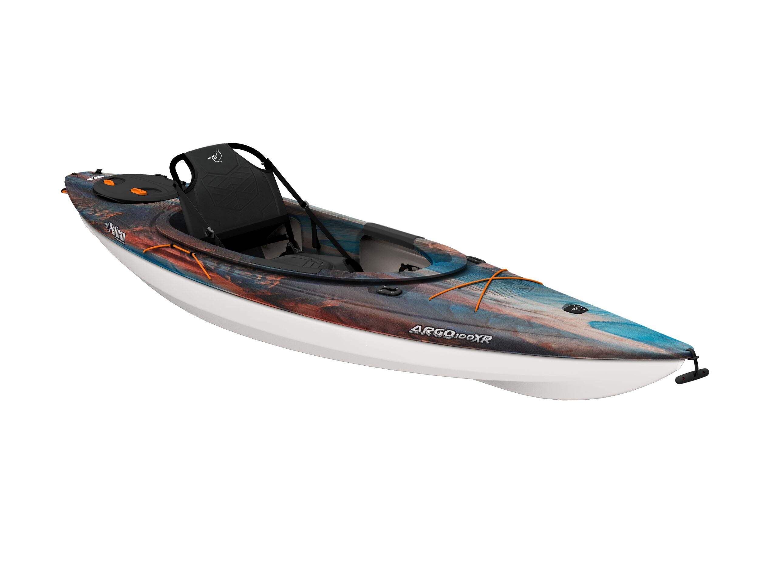 Pelican Argo 100 Recreational 1-Person Kayak, Cosmos/White, 10-ft Front_Three_Fourths_Angled_Right