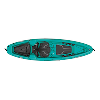 Kayak récréatif pour 1 personne Pelican Sentinel 100X EXO, Écume de mer/blanc, 9,6 pi