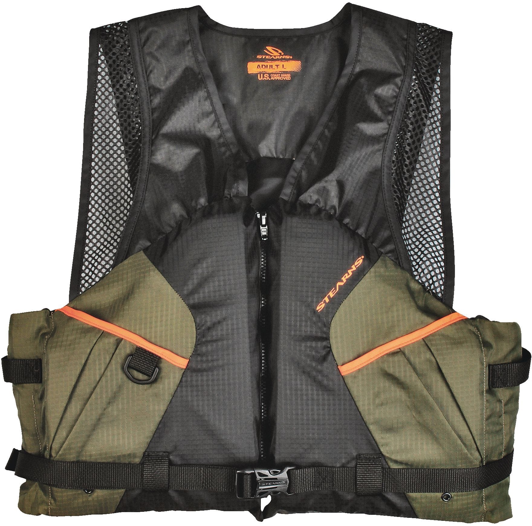 Fishing Multiple Pockets Floatation Vest Adults Waistcoat, Size: One size, Orange