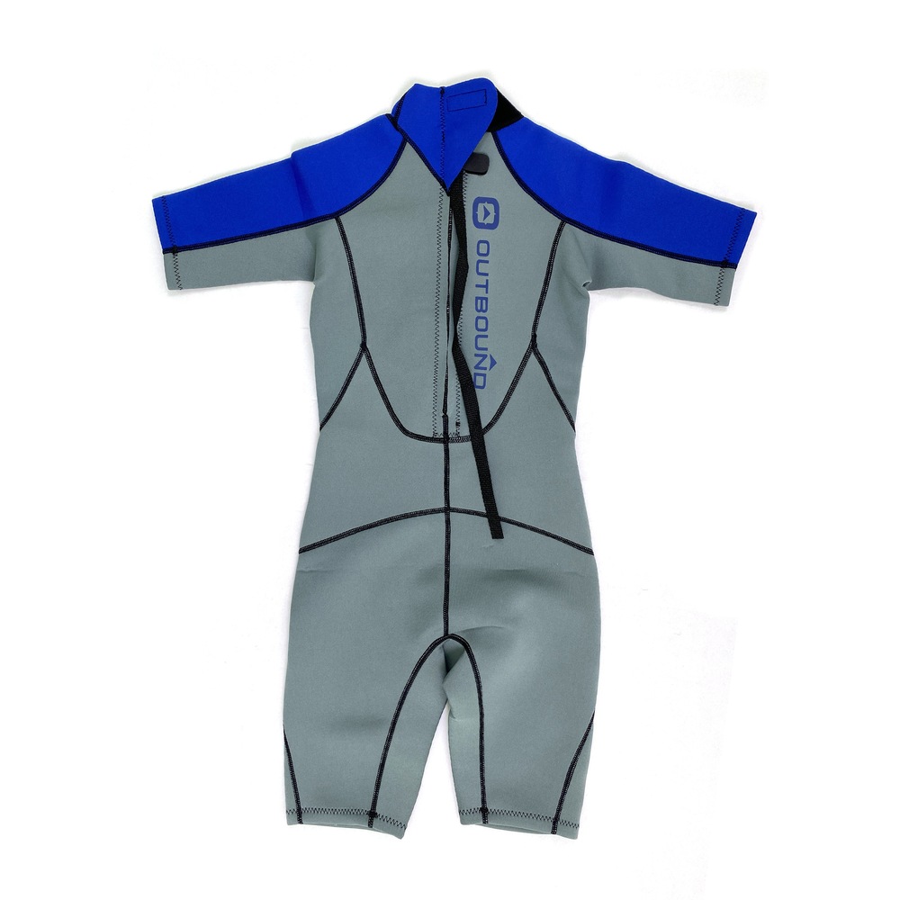 Outbound Youth Shorty Wetsuit/Springsuit, Blue, Size 10 Canadian Tire