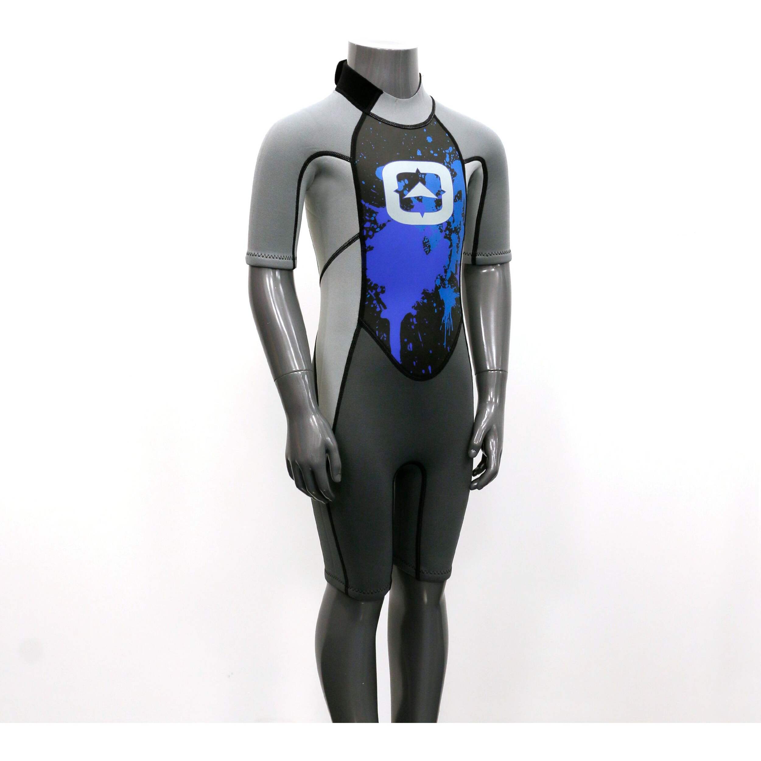 Outbound Youth Shorty Wetsuit/Springsuit, Assorted Colours, Size 6 Front_Three_Fourths_Angled_Right