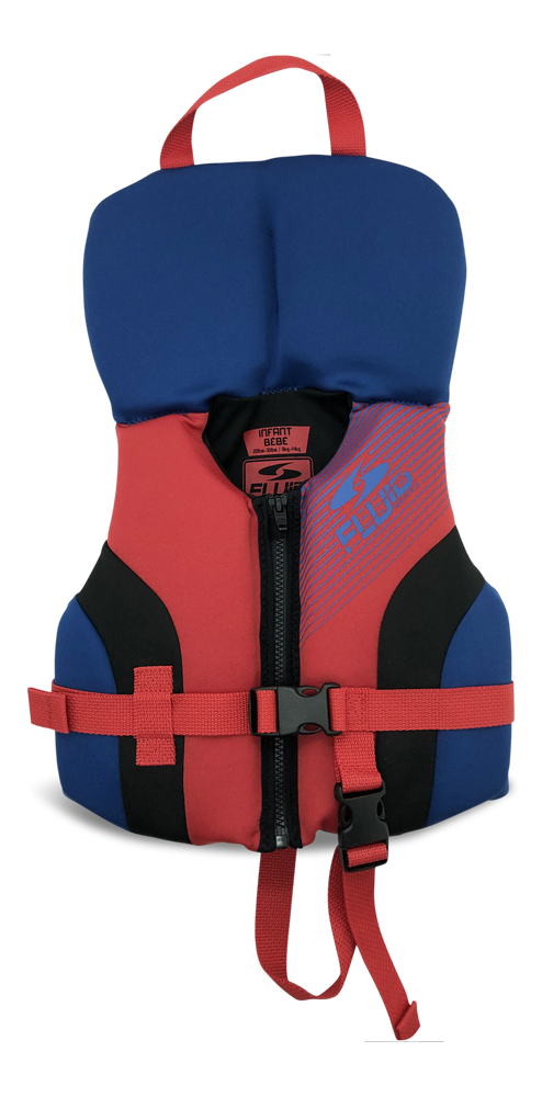 Fluid Infant Evoprene PFD/Life Jacket, Navy/Red