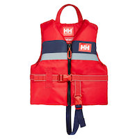 Helly Hansen Kids' Woven Polymer PFD/Life Jacket, Red Front_Flat