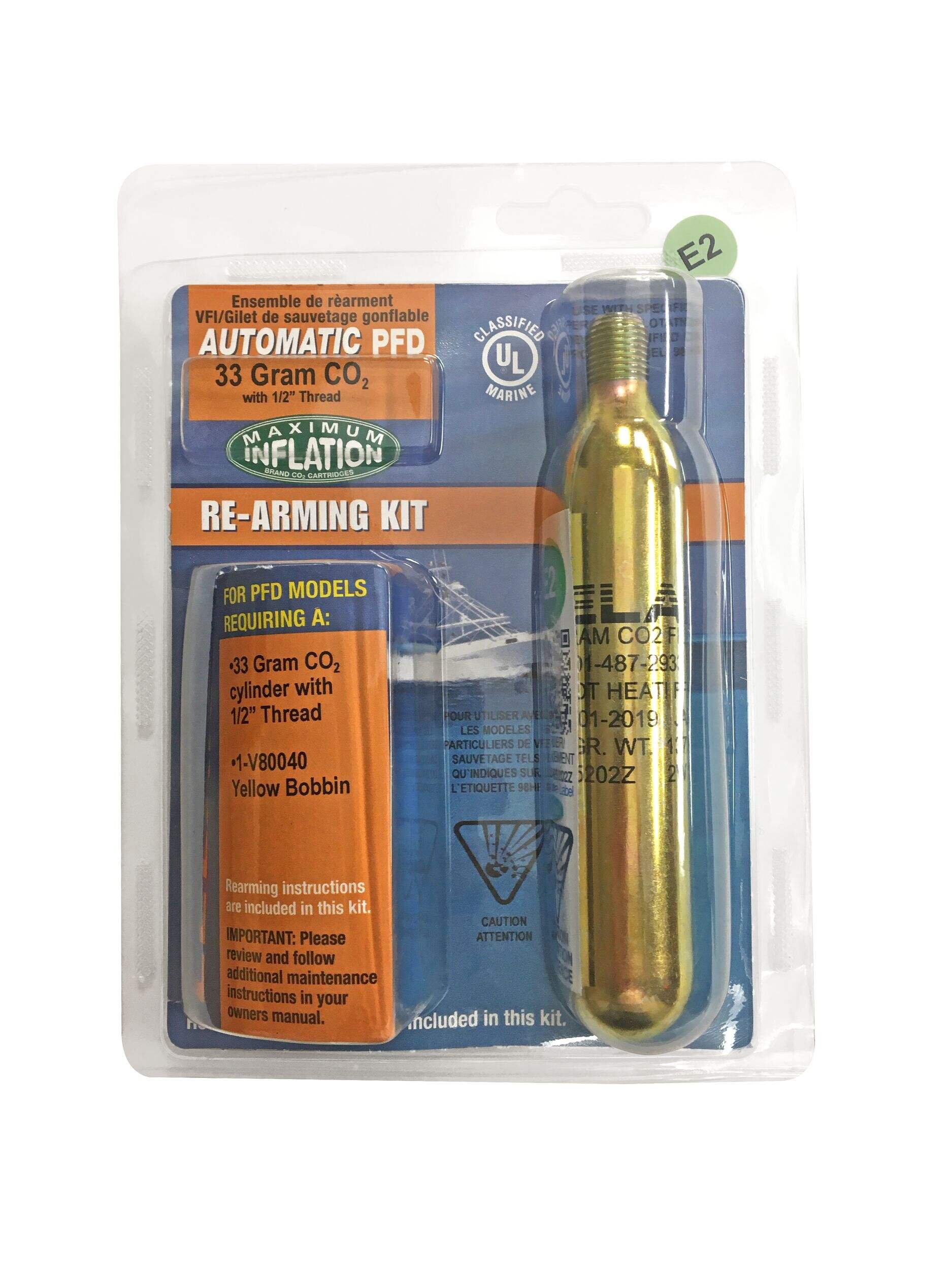 Automatic Inflatable PFD Rearm Kit Front_Flat