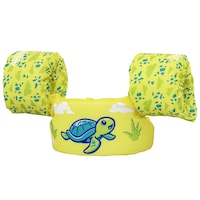 Bestway Turtle Puddle Jumper Swimming Aid Float PFD/Life Vest for Kids, Yellow Front_Angled_Left
