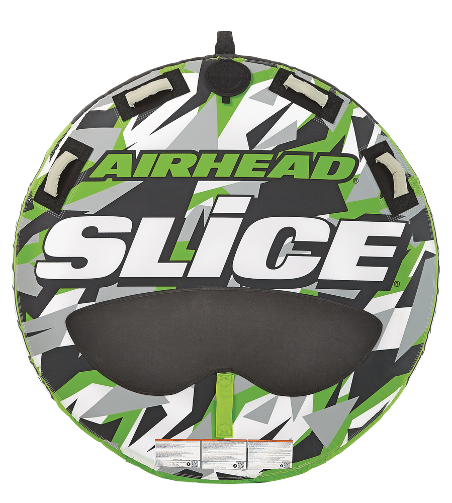 Airhead Slice AirPump Inflatable Water Boating 2Rider Towable Tube