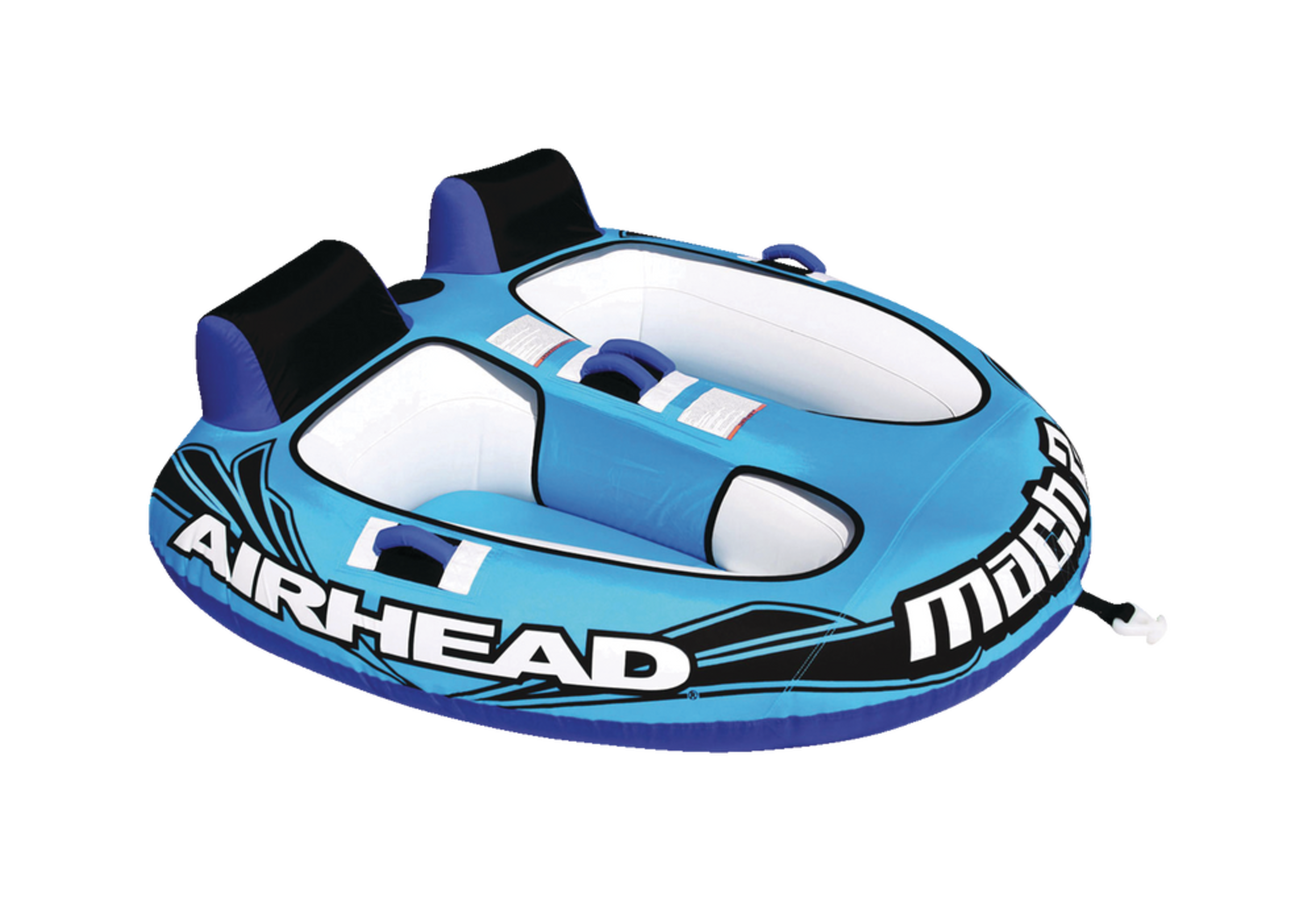 Airhead Mach 2 AirPump Inflatable Water Boating 2Rider Towable Tube