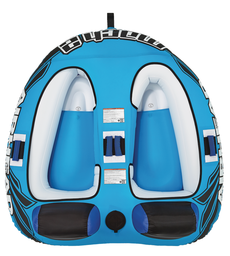 Airhead Mach 2 AirPump Inflatable Water Boating 2Rider Towable Tube