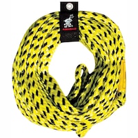 Airhead Super Strength Water Sport Heavy Duty Tube Tow Rope, Yellow, 60-ft Front_Flat