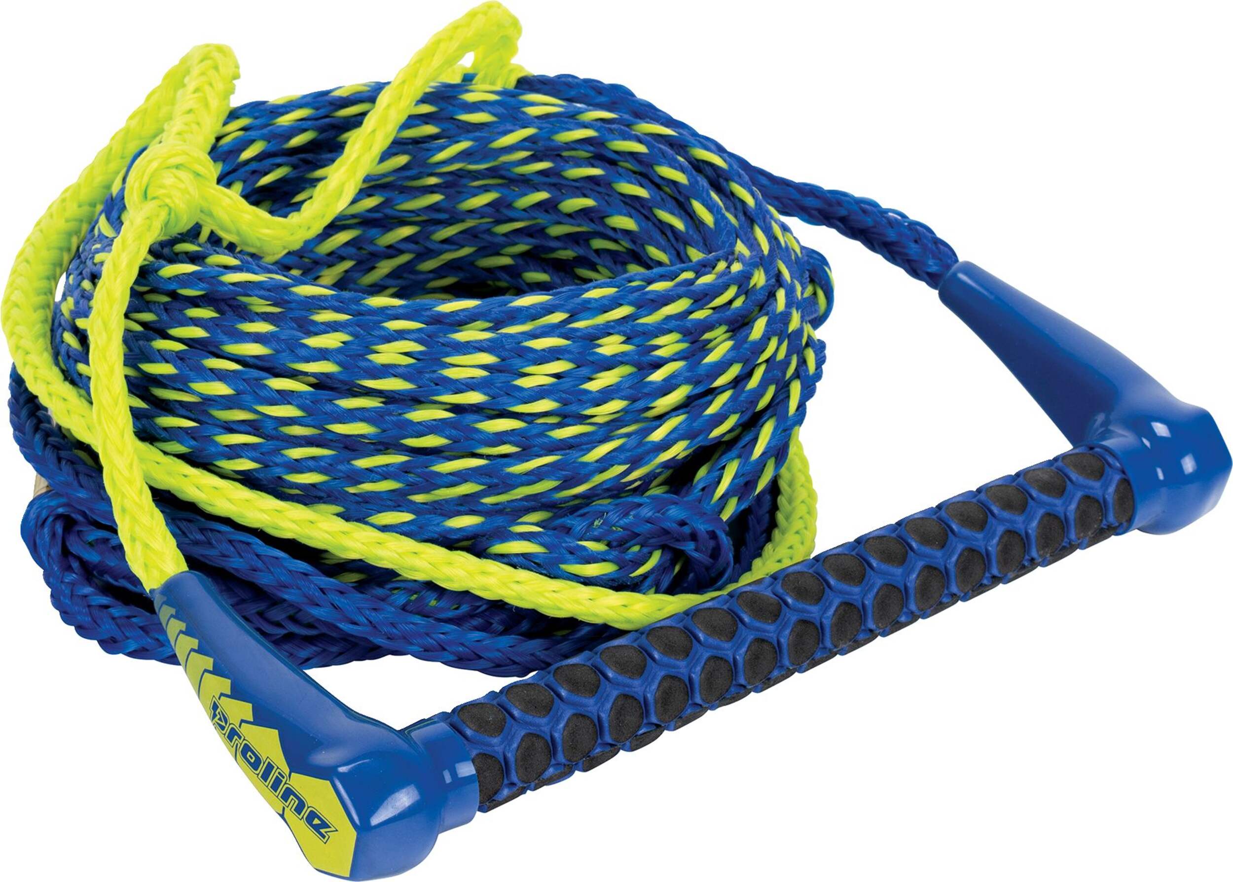 Connelly Proline Easy Up Water Sport Heavy Duty Ski Rope, Blue/Yellow, 75-ft Front_Three_Fourths_Angled_Right