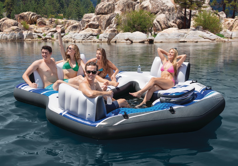 Intex Blue Tropic Floating Party Island, Lake Inflatable Canadian Tire