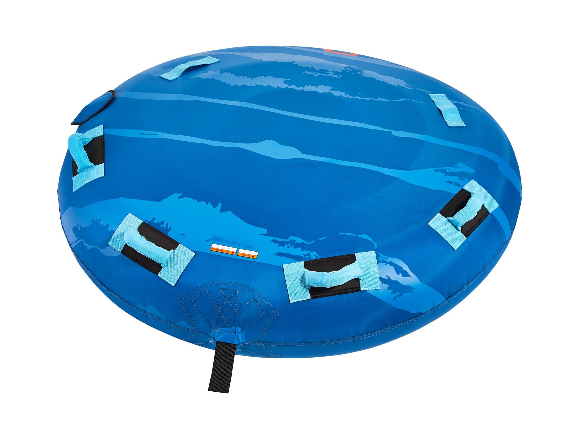 Outbound Air-Pump Inflatable Water Boating 1-Rider Towable Tube, White/Blue