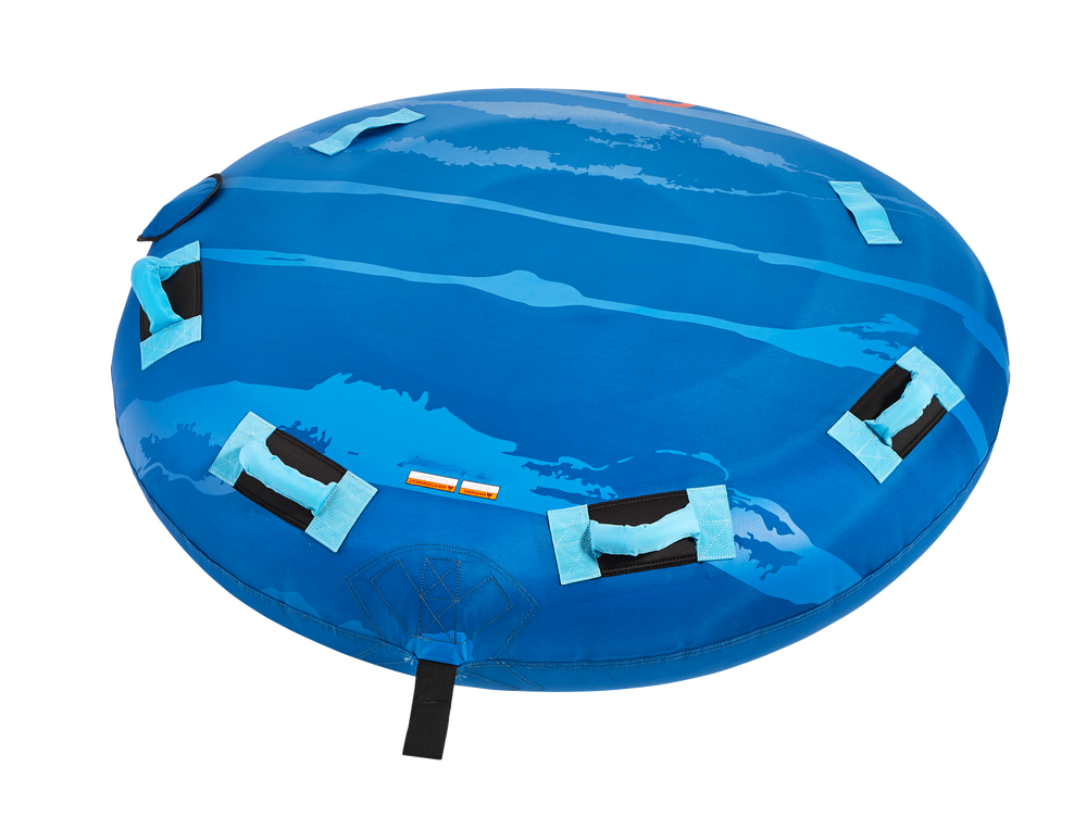 Outbound AirPump Inflatable Water Boating 2Rider Towable Tube, Blue