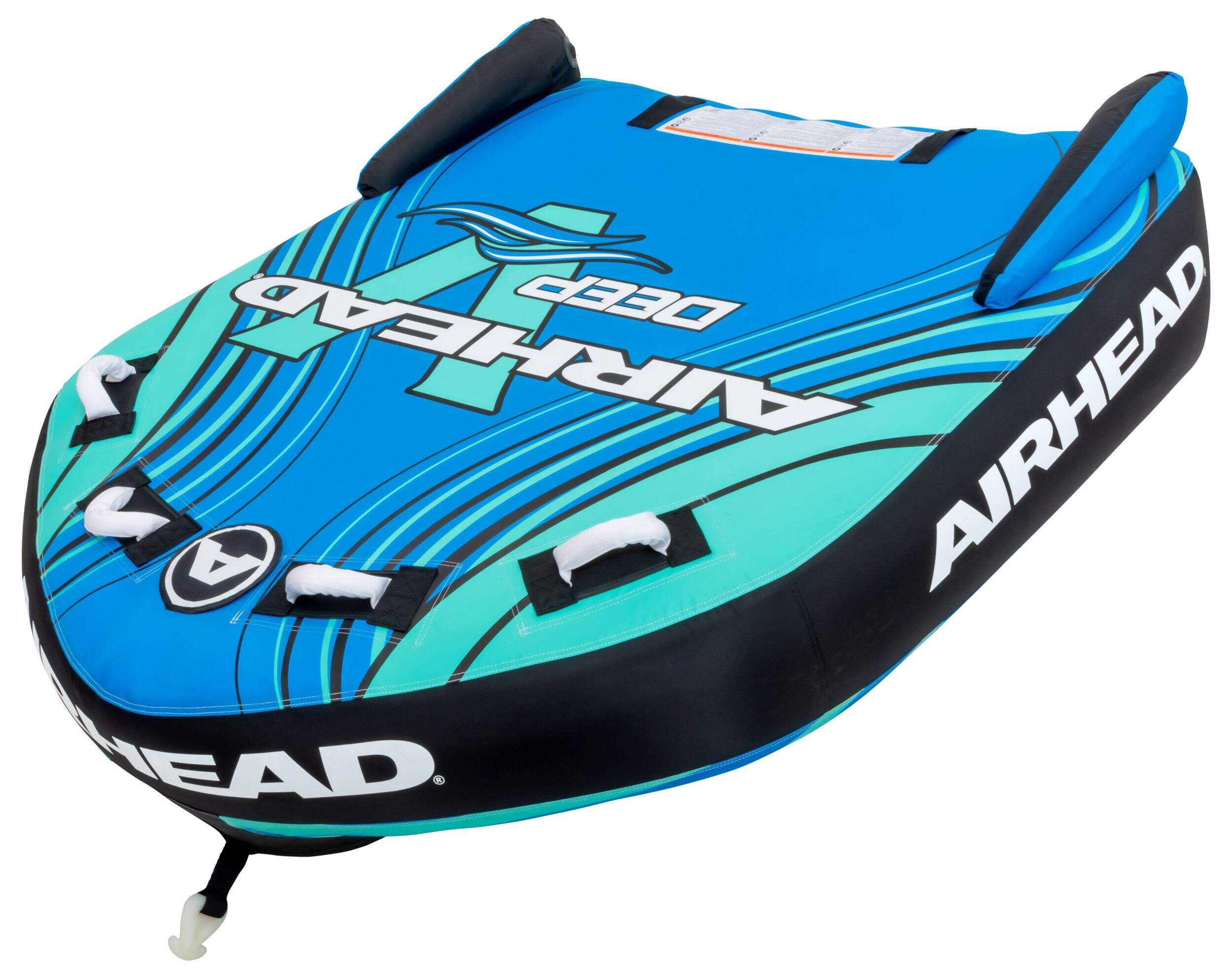 Bouée tractable Airhead Deep-V, 2 personnes, bleu Front_Angled_Left