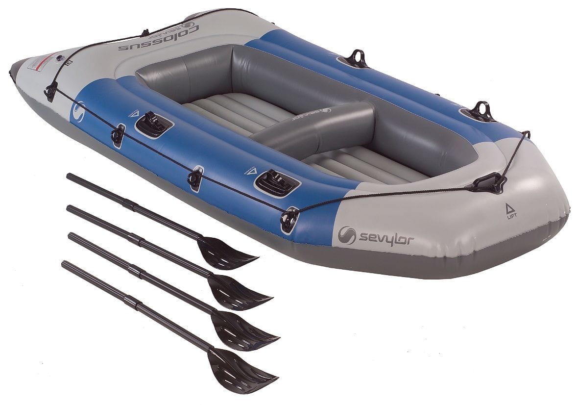 Heavy Duty Dingy Inflatable Fishing 4 Person Raft Boat With Pump