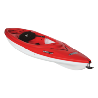 Pelican Summit 100X Sit-In 1-Person Kayak, Fireman Red/White, 10-ft