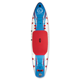 Hybrid Inflatable Stand Up Paddle Board, 11-ft 6-in Overhead_Flat