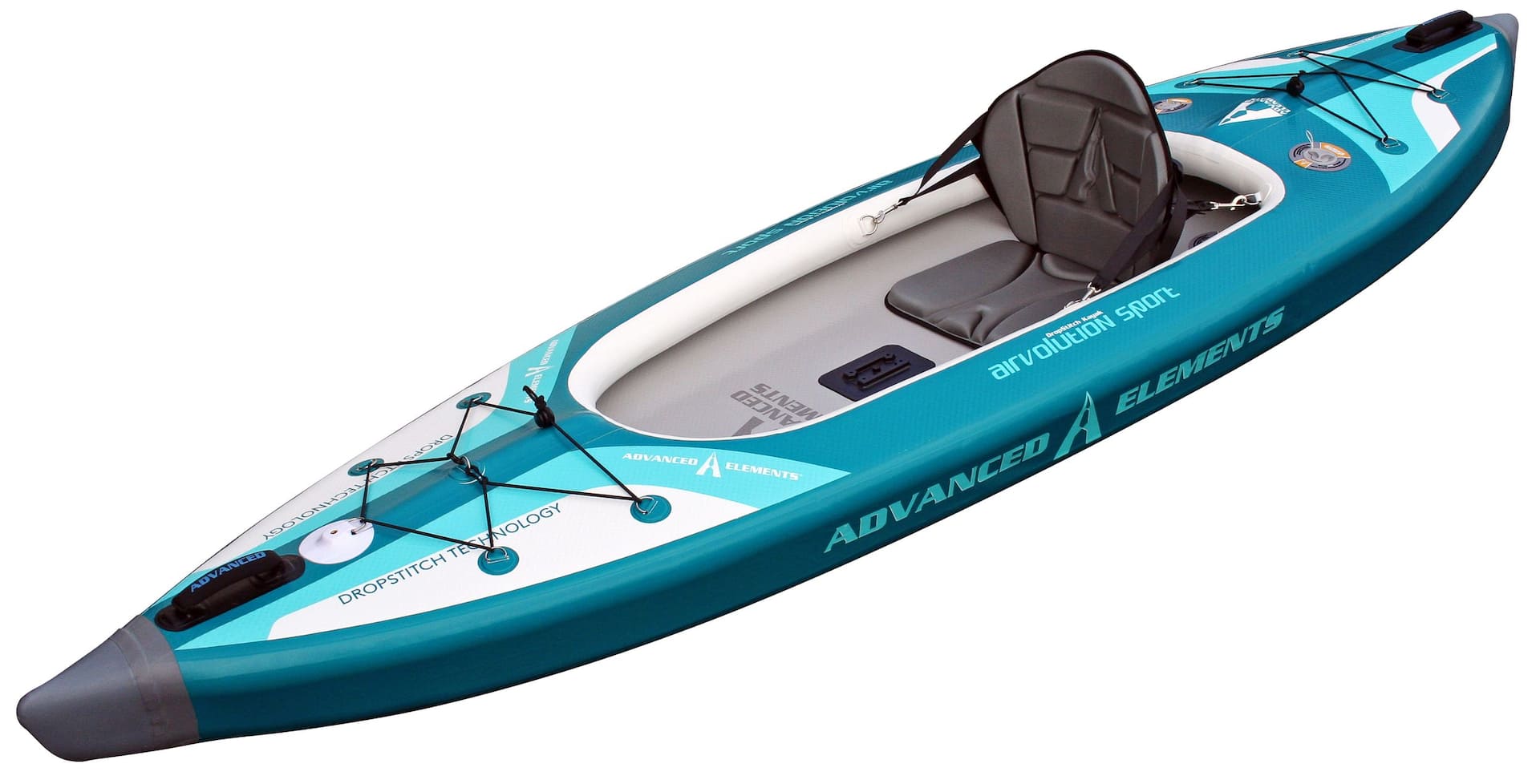 Advanced Elements Drop Stich Inflatable Kayak, 1-Person, Turquoise