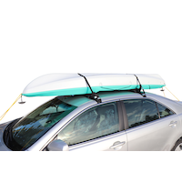 Blueline Kayak/Canoe Carrier Self-Inflating Pad, Black Front_Angled_Left