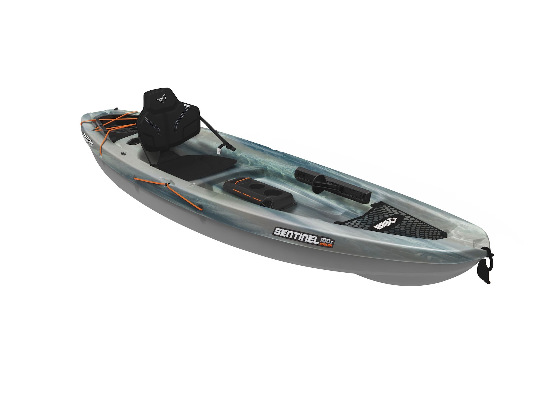 Pelican Sentinel 100X Angler Fishing Kayak, 1-Person, Forest Mist ...