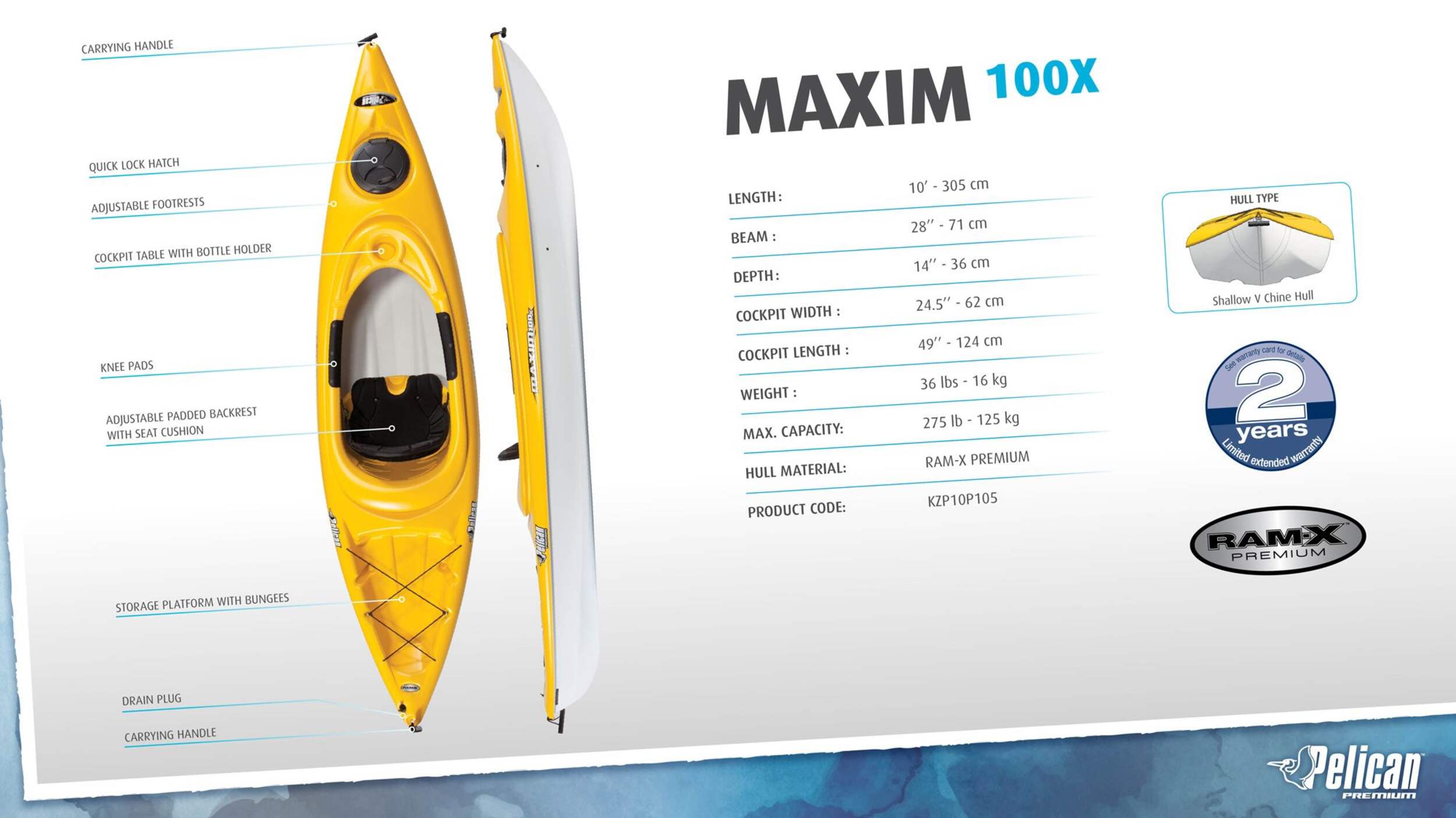 Pelican Maxim 100X Kayak, 10ft Canadian Tire