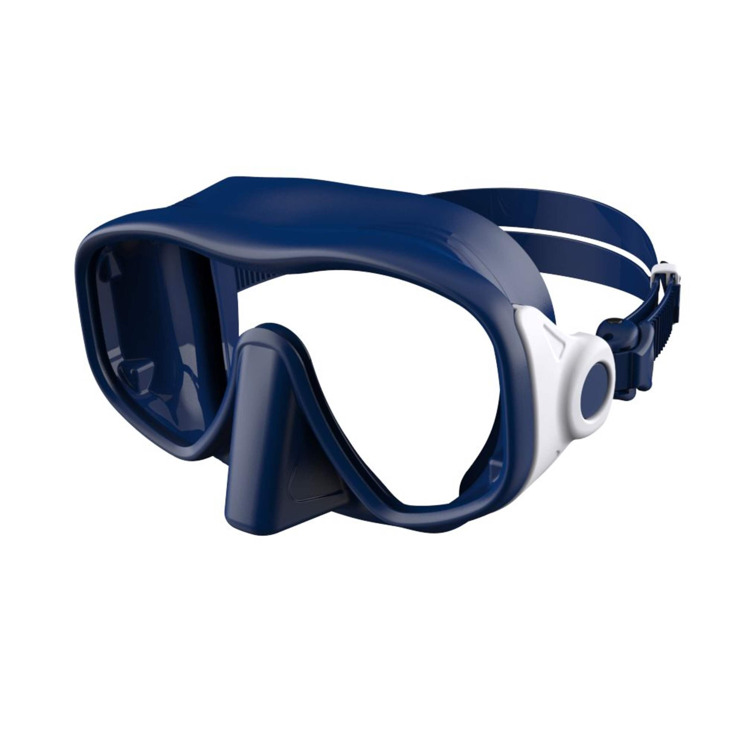 Masque de plongée Oceanic avec champ d'exploration large, verre trempé, adulte Front_Angled_Left