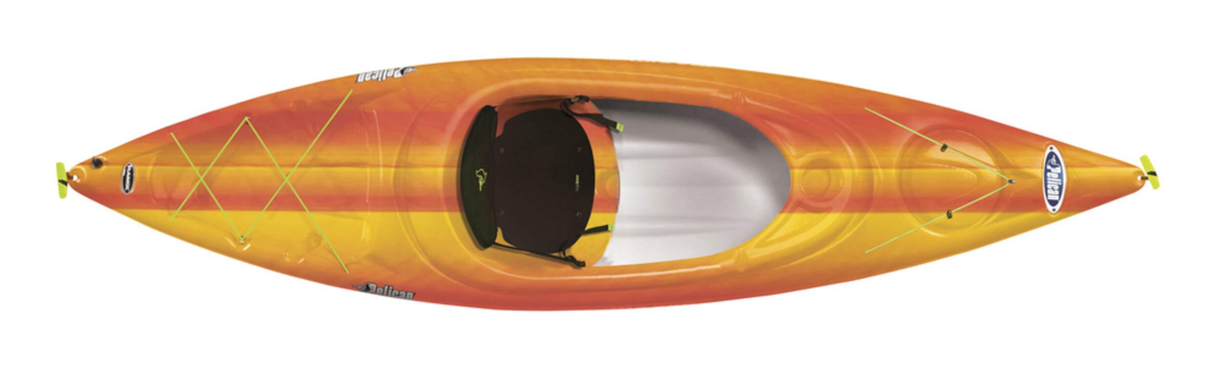 Pelican Venture 100 Kayak Overhead_Flat