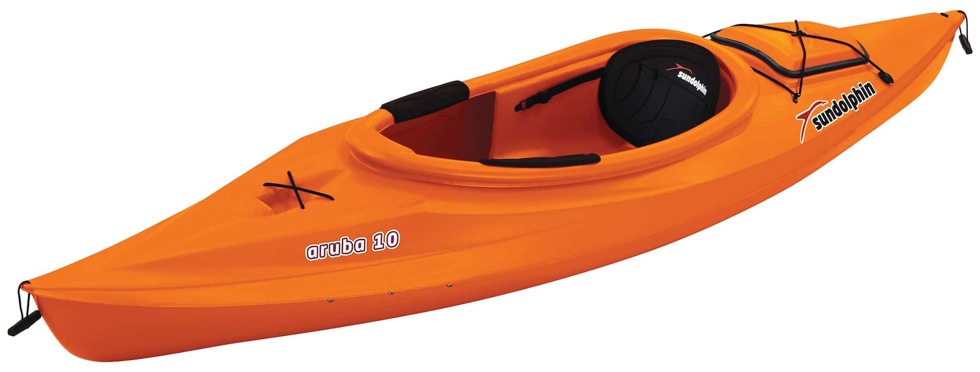 Sun Dolphin Aruba Kayak, 10-ft, Fishing/General Use, 1-Person, Tangerine