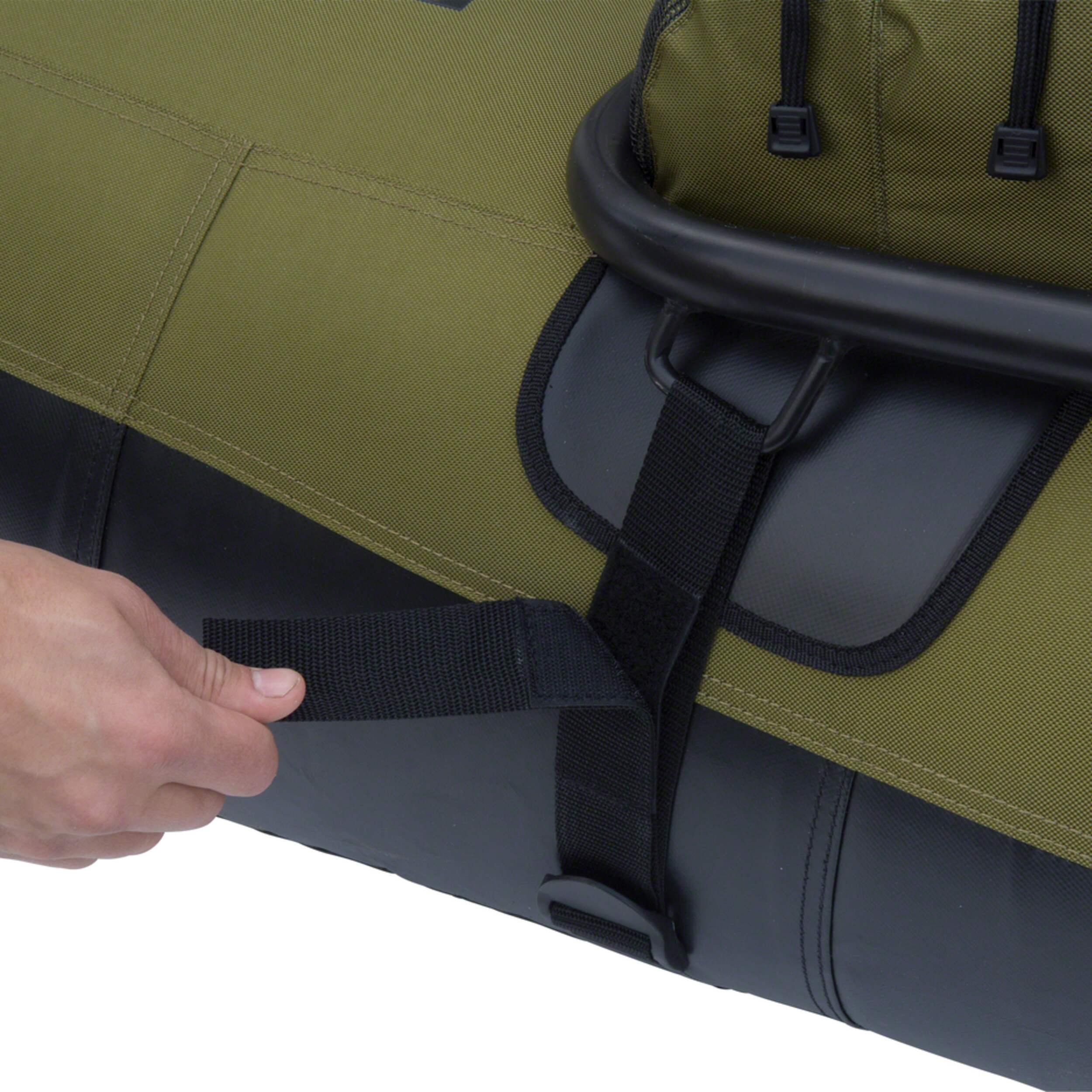 Colorado 1Person Inflatable Fishing Pontoon Boat with Steel Frame & Aluminum Oars, Green